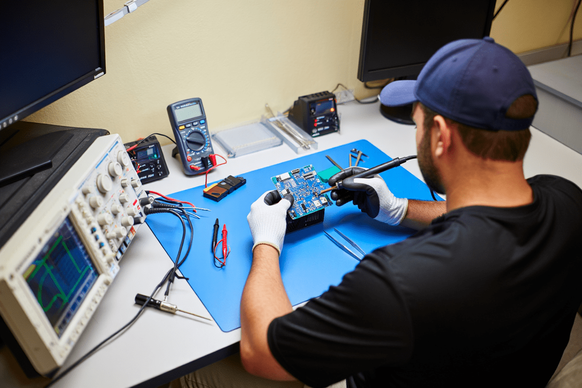 Процесс ремонта техники Dors в dors-servis